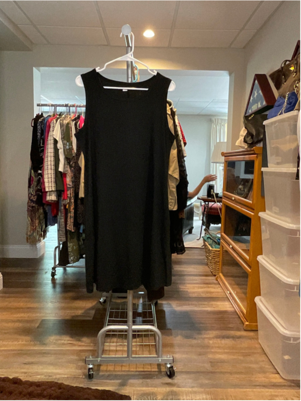Women's Unbranded Black Sleeveless Shift Dress L